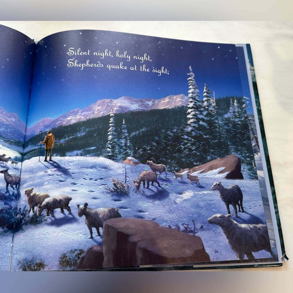 Thomas Kinkade Illustrated Silent Night Picture Story Hardcover Book - Picture 4 of 6